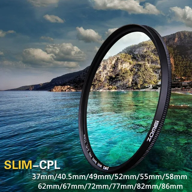 ZOMEI Ultra Slim AGC Optical Glass PRO CPL Circular Polarizing