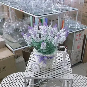 

The living room decoration flower vase special offer flower lavender flowers floral Decor bicycle set display