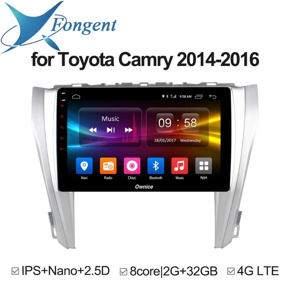 

For Toyota Camry 2014 2015 2016 Car Android Auto DVD GPS Navigator Multimedia Radio Player Stereo Audio On-Board Computer PC Pad