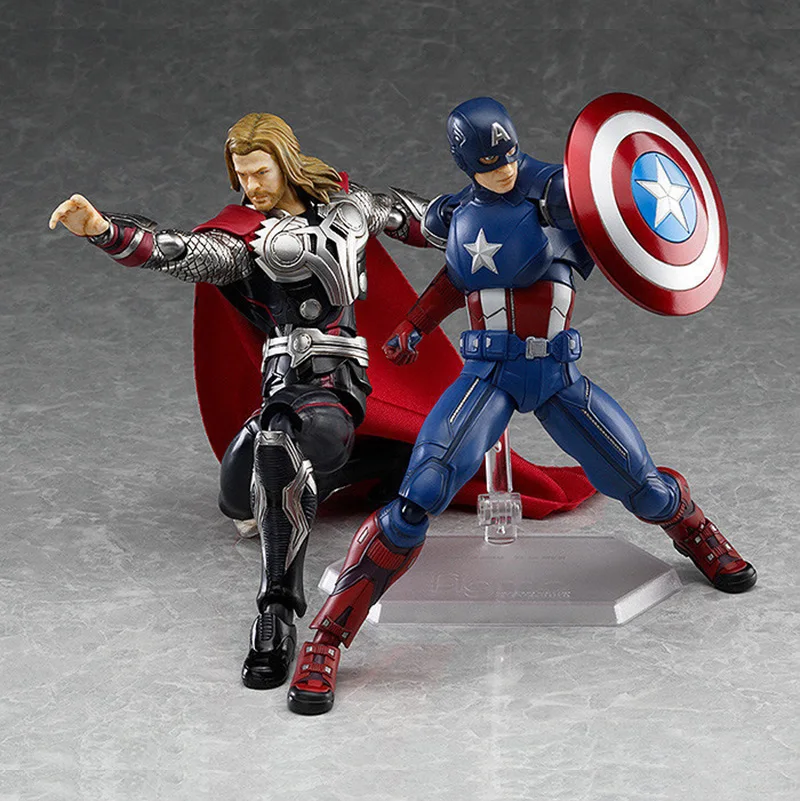 

15cm Superhero The Avengers Thor Captain America sipder man PVC Action Figure Collection Model Toy Figma 216 226 199