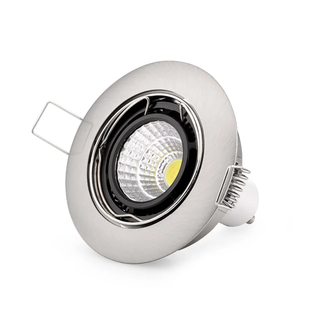 Современный дизайн, встраиваемый потолочный никелевый MR16 GU10 Светодиодный точечный светильник, галогенная лампа, сменный светодиодный светильник