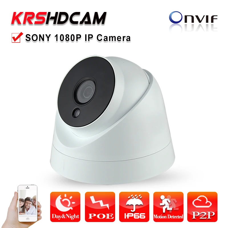 

2.0MP IP camera Full HD1080P POE ONVIF 2.0MP indoor Plastic dome Security CCTV Support Phone Android IOS cameras de seguridad