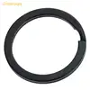 20pcs Iron Metal Matte Key Rings Key Holder Flat Black Color Round Circle Connector For Key chain DIY Accessory 25-32mm ► Photo 3/4