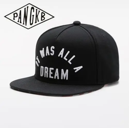 

PANGKB Brand IT WAS ALL A DREAM CAP hip hop Headwear snacks snapback hat men women adult outdoor casual sun baseball cap bone