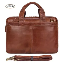 Augus Новое поступление натуральная коричневая коровья кожа мужской портфель сумка для ноутбука сумка Мужская модная сумка мужской портфель 7092-2B