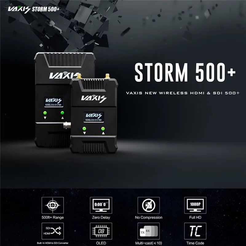 VAXIS Беспроводной WDHI 500ft + 200 M SDI HDMI 3g 1080 P Аудио/видеокамера с HD передатчик и приемник