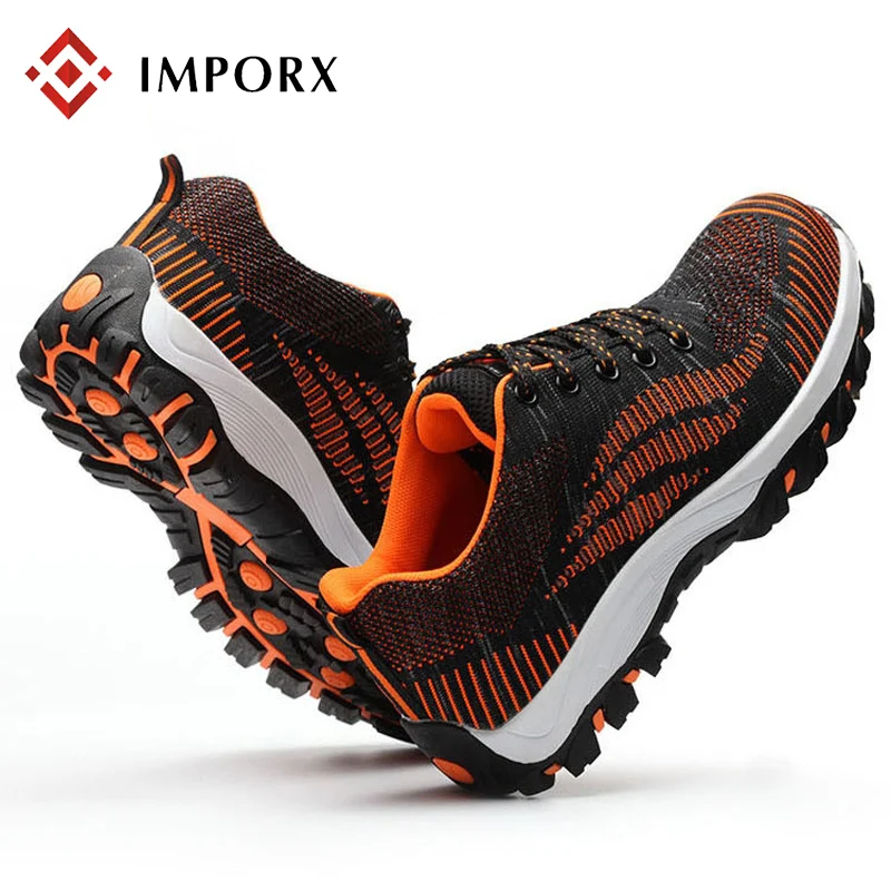 

Men Work Safety Shoes With Steel Toe Cap Industrial Boots Anti-Smashing Puncture Proof Durable Breathable Protective Footwear