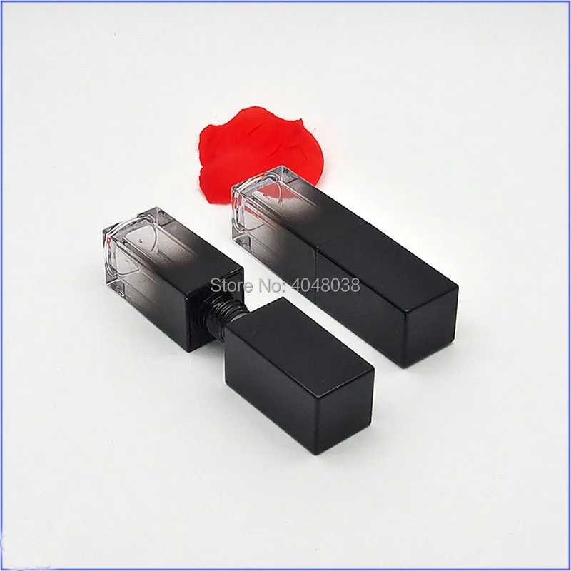 30 pcs Square Lip Balm Tube Empty Lipgloss Container Gradient Black 5 ML Mini Makeup Tools Lip Gloss Tube Rouge Lipstick Case (4)