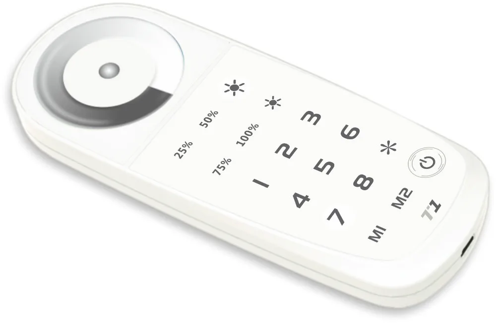 T1 2 4G LED touch dimmer remote Sync or zone control DC5V built in Lithium battery