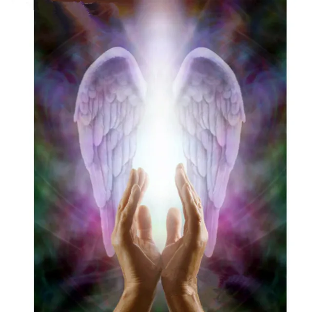 Praying Hands With Angel Wings Tattoo