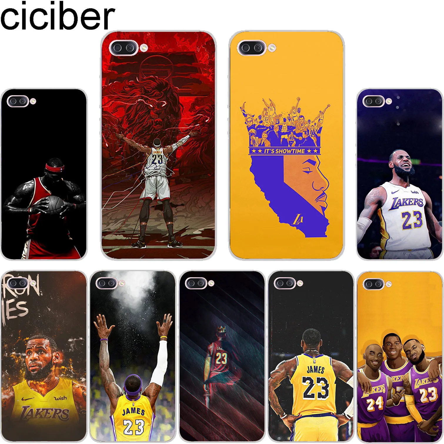 

ciciber For ASUS ZenFone 5 4 3 3S Max Pro Plus Laser Deluxe Selfie Z Q Lite Soft Cover Clear TPU Phones Cases LeBron James