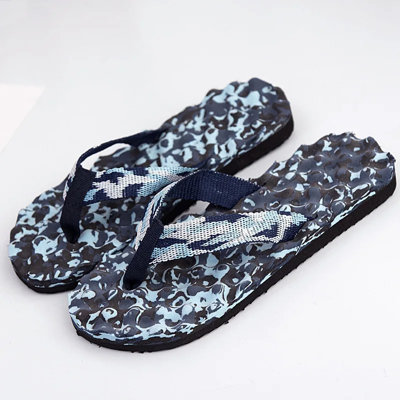 

Summer Men Camouflage Beach Slippers Non Slip Flip Flops Casual Male Sandals Shoes Cheap Flat Slides SH15