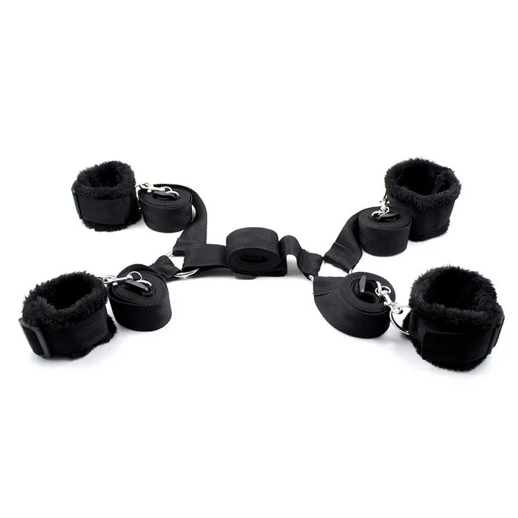 Аксессуары набор запястья и лодыжки крест секс Игровые наручники БДСМ бондаж эротический под кровать бандажный привязной ремень для БДСМ