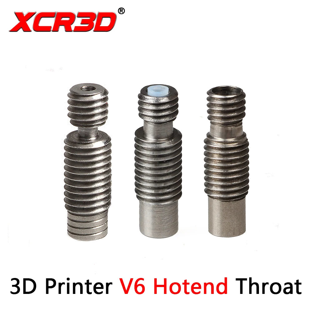 Запчасти для 3D принтера XCR3D E3D V6 Hotend горловина из нержавеющей стали ПТФЭ