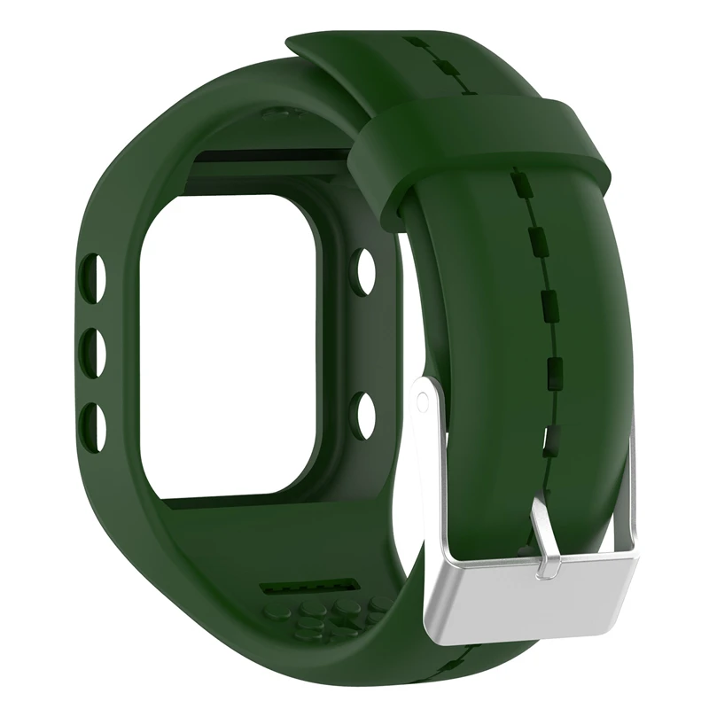 NEW High Quality Soft Silicone Replacement Wrist Band Protector Case Cover for Polar A300 Smart Watch Shell - Цвет: Army green
