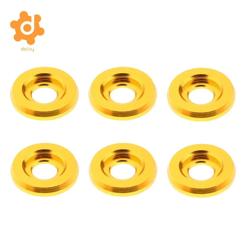 dolity 6 Set M6x20mm Aluminium License Plate Frame Bumper Bolt Screw Kits