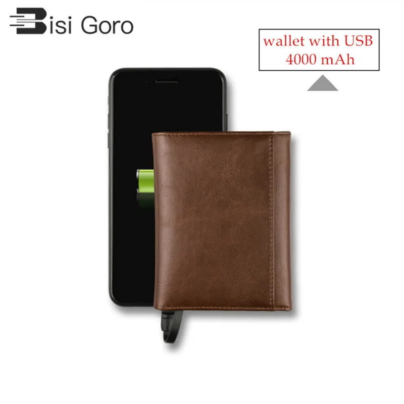 

BISI GORO Men Women Smart Wallet With USB for Charging Wallet With Iphone Android Capacity 4000 mAh For Travel Portable source