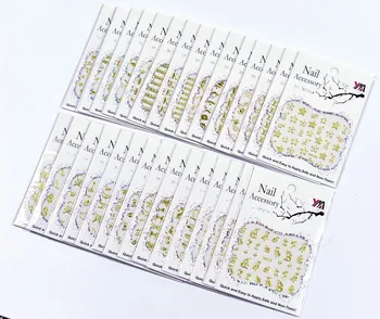 

Wholesale 30 PCS 3D Stickers Decal Nail Art Stickers Nail Decoration Design Foils Beauty Stickers For Nails Accessories FAM46-75