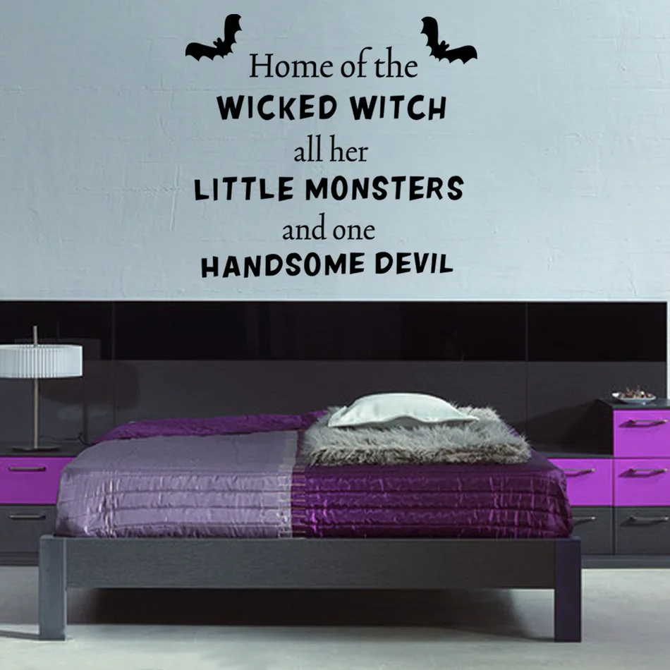 Наклейки для створки с черными буквами на Хэллоуин|wall sticker|window displaywall sticker letters |