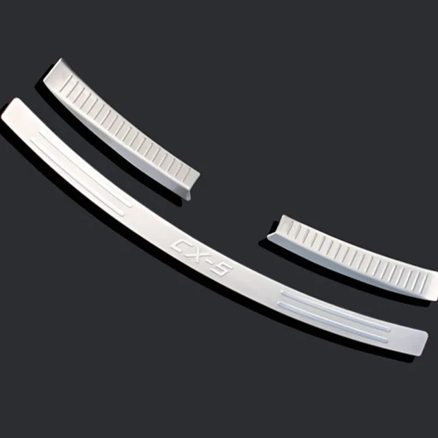 

Car styling Stainless Steel Inner Rear Bumper Protector Sill Trunk Trim for Mazda CX-5 CX5 2012 2013 2014 2015 accessories