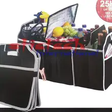 DHL или FedEx 50 шт. Универсальный Автомобильный багажник нетканый Органайзер игрушки пищевые сумки-контейнеры для хранения Коробка для автомобиля горячая распродажа