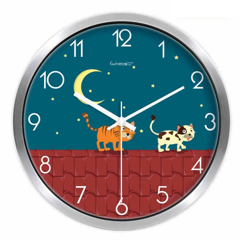 

Wall Clock Watch Modern Design Large Decorative Silent Klokken De Parede Wall Clocks Quartz Bedroom Metal Frame Kloki DDN31