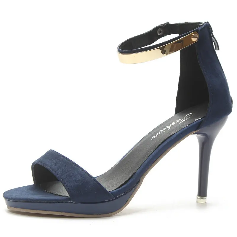 Size34 39 Female Ankle Wrap Dress Shoes Woman Summer Cover ...