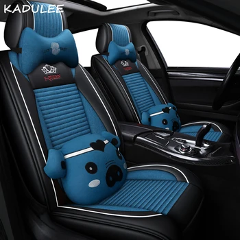 

KADULEE auto FLAX car seat covers for fait lbea grande punto uno linea 500 Automobiles Seat Covers car seat protector