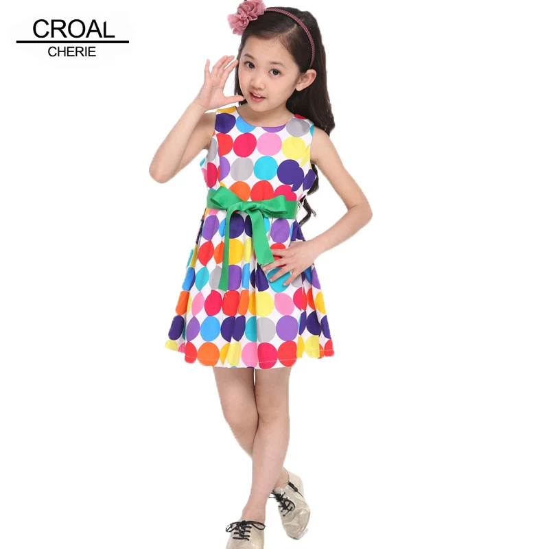 

Cute Bow Toddlers Girls Dress Girls Summer Kids Clothes Girls Dress Cute Dot Clothing For Girls Children Evening Dress White