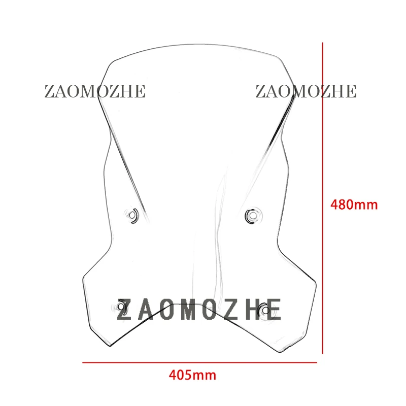 Мотоцикл лобовое стекло ветер экран воздушный поток Ветер Дефлектор экран для KTM 1290 супер Приключения R/S