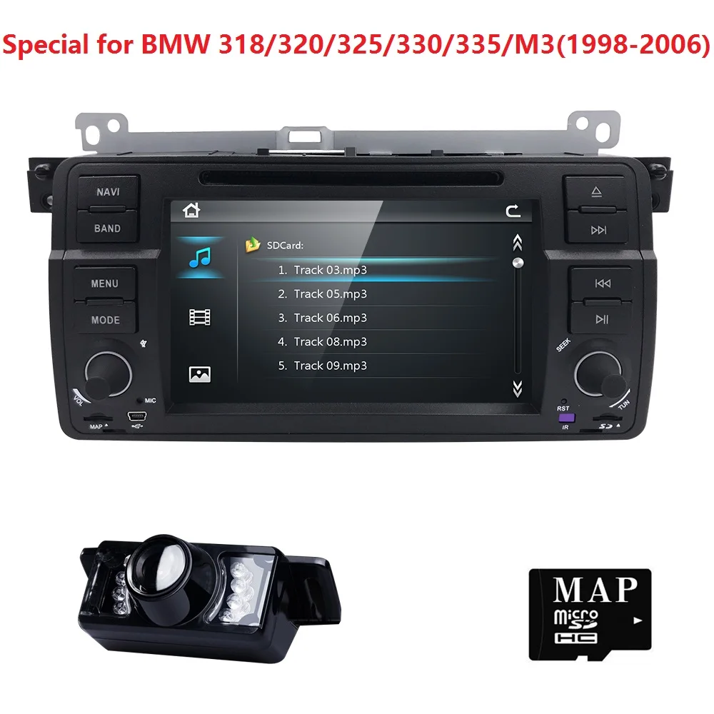 

7 Inch WINCE Car Monitor DVD Multimedia Player For BMW E46 M3 Radio GPS Navigation Bluetooth SWC DVR DVB-T DAB+ SD MIC REAR CAM