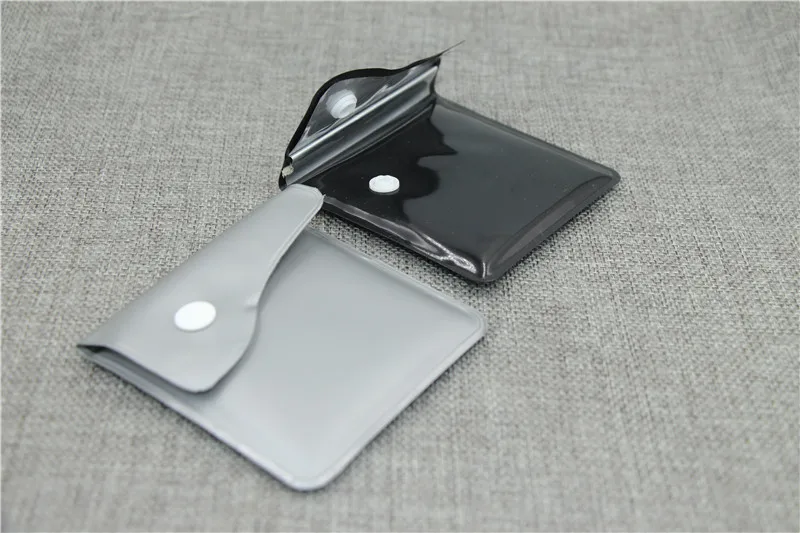 10pcs/lot smoking tobacco cigar ashtray bag black silver Japan style