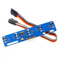 10PCS DIY infrared sensor module tracing tracking sensor TCRT5000L 5-channel black and white line identification transmission