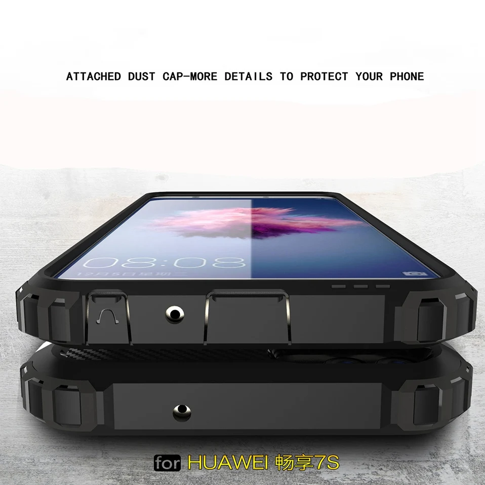 Icoque For Huawei P Smart Case 360 Full Cover Shockproof Soft Anti Knock Psmart Phone Back Funda for Coque Huawei P Smart Cases (9)