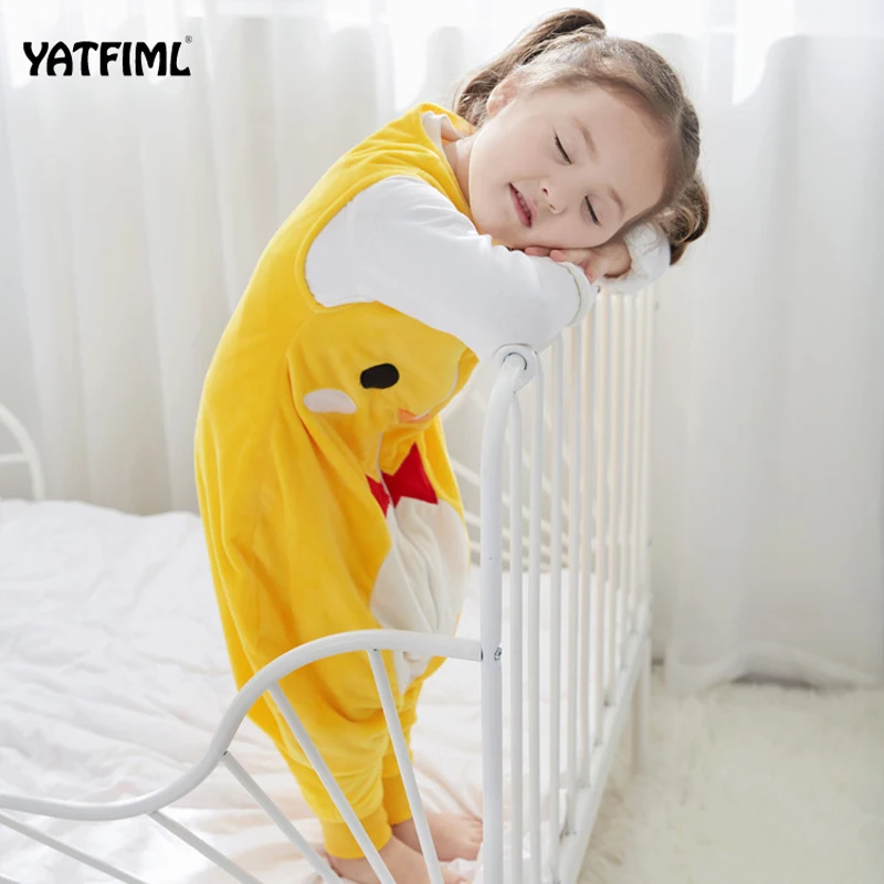 YATFIML 0 7T Baby Sleeping Bag Sleeveless Sleepware Children Sleeping