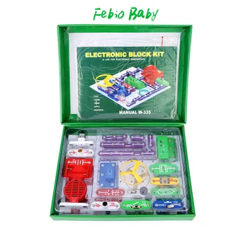

New Electronics Discovery Kit Smart Electronics Block Kit Educational Science Kit Toy DIY Building Blocks Electric Circuits Kit