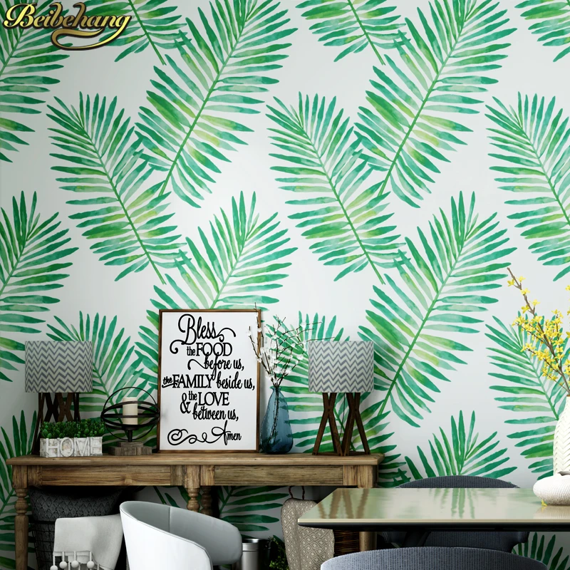Beibehang Wall Paper Pune Exotic Southeast Asian Banana Leaf Wallpaper  Bedroom Living Room Sofa Tv Version Wall Paper Background - Wallpapers -  AliExpress