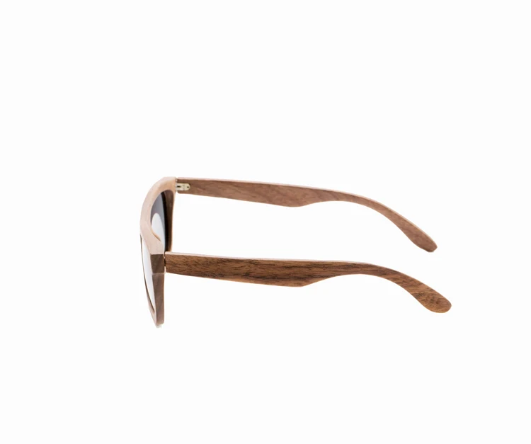 Handmade Black walnut wood frame sunglasses for women men Polarized vintage Bamboo wooden sun glasses Beach Anti-UV eyeglasses
