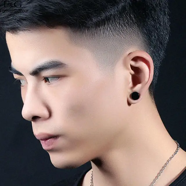 Fa Round Stud Earrings Steel New Magnetic On Men Ear Piercing No Fa Round Stud Earrings Steel New Magnetic On Men Ear Piercing No Stainless