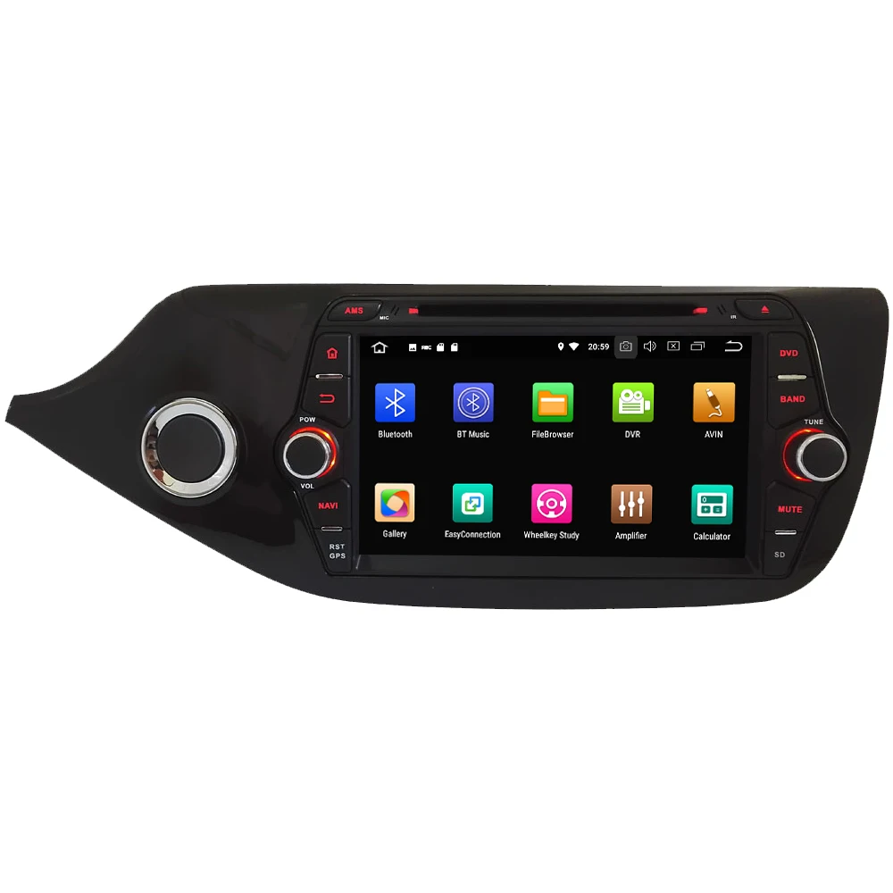 Flash Deal 8" Octa Core 4G Wifi Android 8.1 4GB RAM 64GB ROM RDS USB BT Car DVD Player Radio GPS Glonass Navigation For Kia Ceed 2012-2017 1