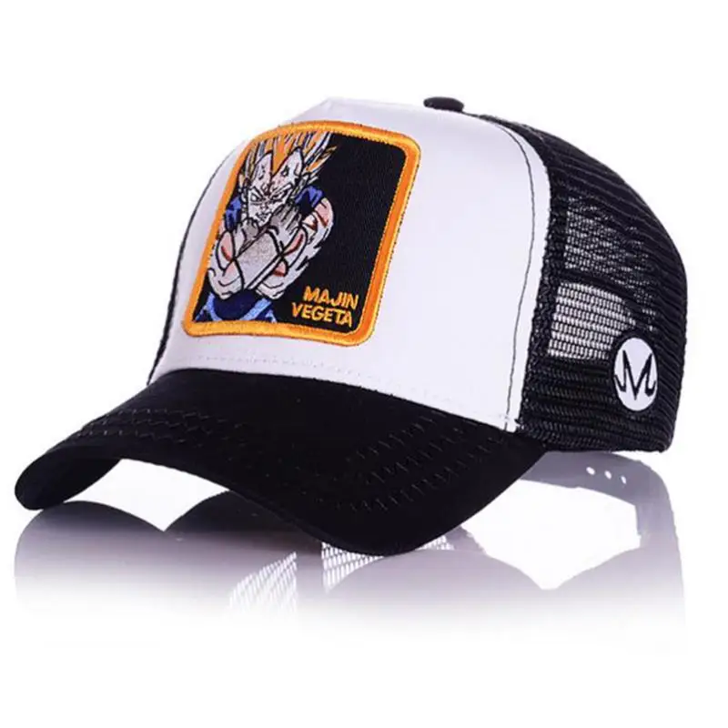 Cartoon Anime Dragon Ball Baseball Caps Men Women Snapback Hip Hop Cap Summer Breathable Mesh Trucker Hat Dad Hats - Цвет: M