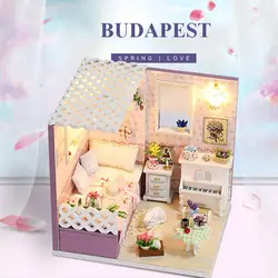 3D пазл собрать Кукольный дом игрушка деревянная Дети DIY игрушка принцессы для девочек подарок на день рождения разведки головоломки