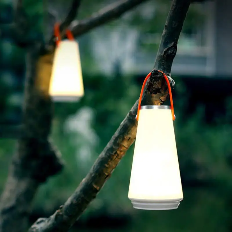 Креативный прекрасный портативный беспроводной светодиодный домашний ночник настольная лампа Usb Перезаряжаемый пресс-переключатель Открытый Кемпинг аварийный свет
