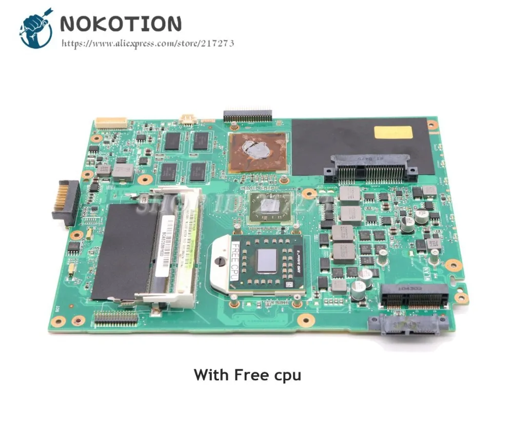 NOKOTION материнская плата для ноутбука Asus K52DR K52DE K52D основная плата DDR3 Бесплатная Процессор HD5740 60-NZRMB1000-D16