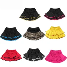 child Latin dance skirt layered dress Latin practice skirt ruffle dress with briefs JQ-074 child Latin dance skirt layered dress Latin practice skirt ruffle dress with briefs JQ-074