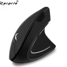 CARPRIE 2,4G беспроводная Вертикальная Эргономичная мышь 6 клавиш 2400 dpi ABS игровая мышь черная игровая мышь для ПК ноутбука 90711