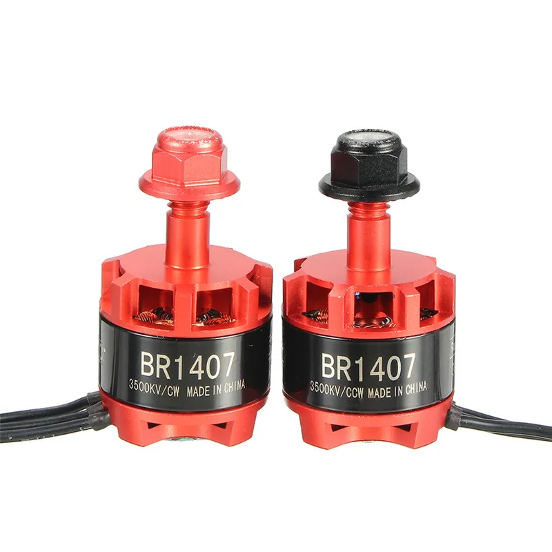 

Hot New Racerstar Racing Edition 1407 BR1407 3500KV 2-3S Brushless Motor Red For 150 180 200 RC Multirotor
