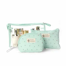 3pcs Multifunction Cosmetic Bag Storage Case Holder Zipper Portable Travel Make Up Storage Bag Organizer Cosmetics Container