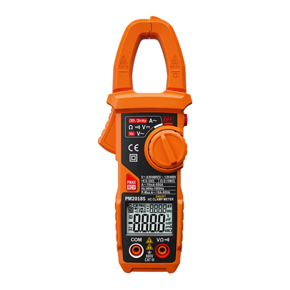 

Portable Smart AC Digital Clamp PM2018S Meter Multimeter AC Current Voltage Resistance Continuity Measurement Tester