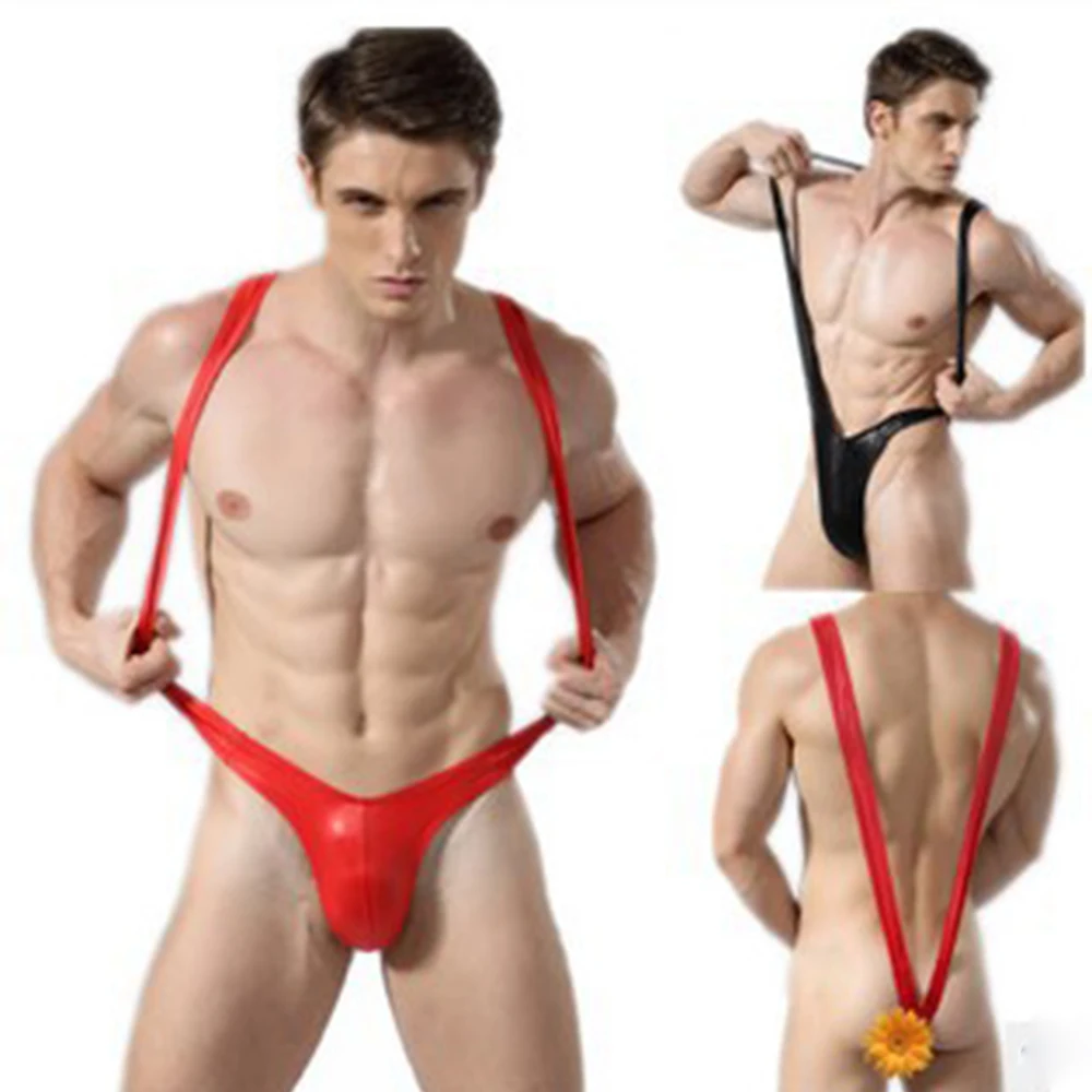 

Sexy Men's Underwear Thong G-Pants Bikini Bottoms Swimwear Lingerie Sling Low Waist Back Hips Swimming Trunks